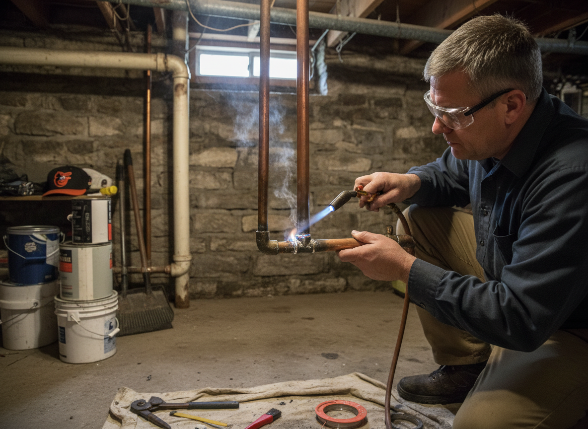 Copper Pipe Repair in Baltimore, MD