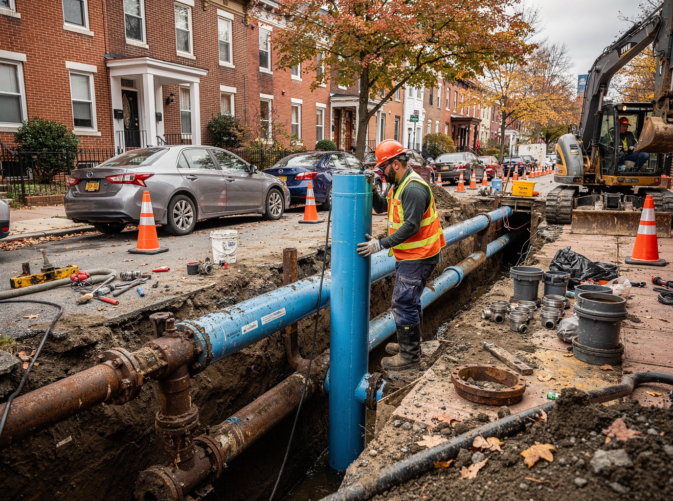 Main Water Line Replacement in Baltimore, MD